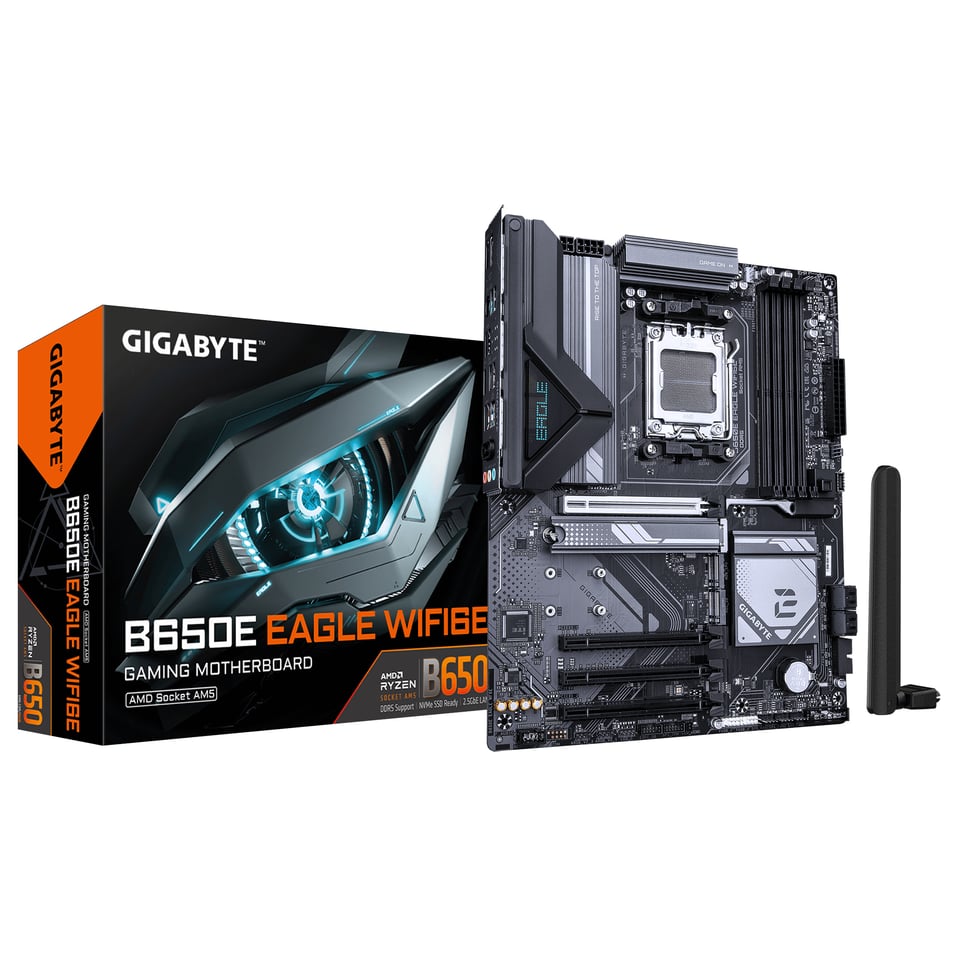 GIGABYTE B650E moederbord Donkerbruin