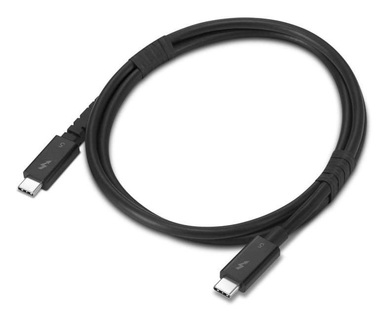 Lenovo 4X91U94411 Thunderbolt-kabel 1 m 80 Gbit/s Zwart