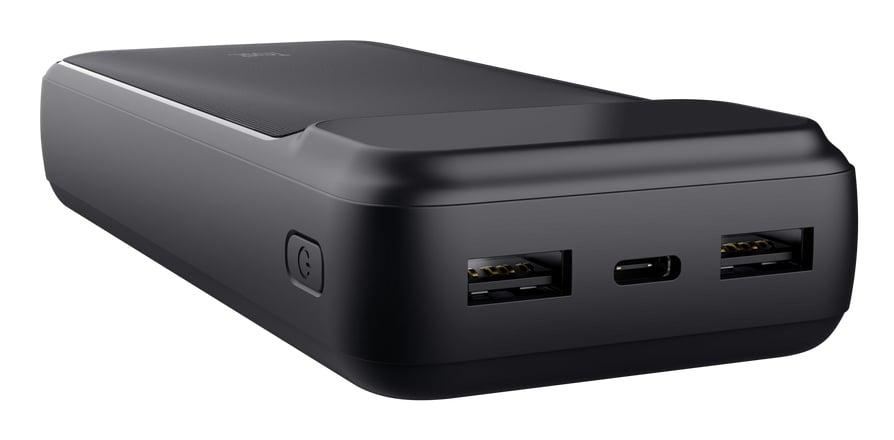 Trust Powerbank 20.000 mAh - Powerbank – 20W opladen – 20.000 mAh – Zwart