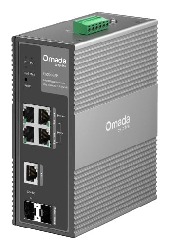 TP-Link IES206GPP netwerk-switch Managed Gigabit Ethernet (10/100/1000) Power over Ethernet (PoE) Zwart