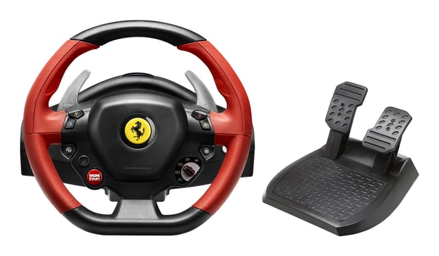Thrustmaster Ferrari 458 Spider Zwart, Rood USB Stuurwiel + pedalen Xbox One