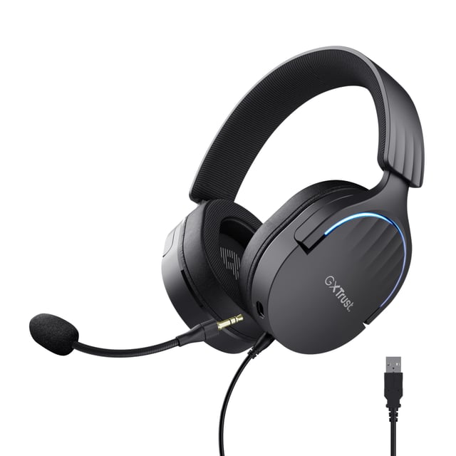 Trust GXT 490 Fayzo Gaming Headset - 7.1 USB gamingheadset – Afneembare microfoon – 50 mm drivers – Zwart