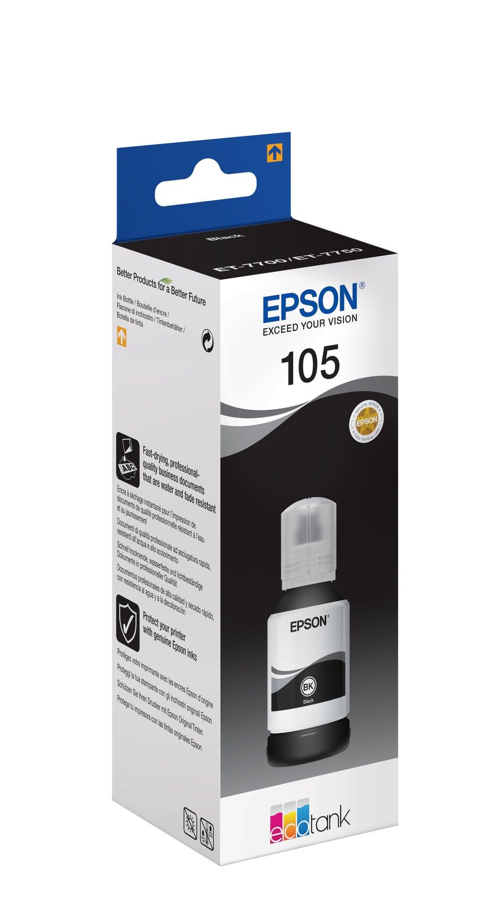 Epson 105 EcoTank inktfles zwart pigment