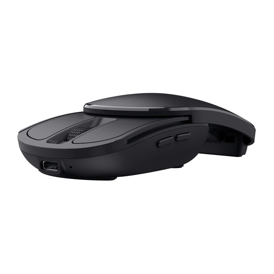 Trust Bayo II Draadloze Muis - Ergonomische muis – 6 knoppen – 2400 DPI – Zwart