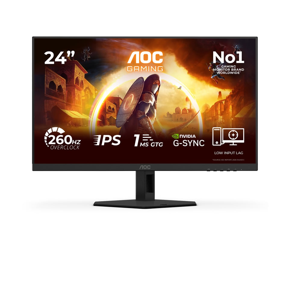 AOC G4 24G4ZRE computer monitor 60,5 cm (23.8") 1920 x 1080 Pixels Full HD LED Zwart, Rood