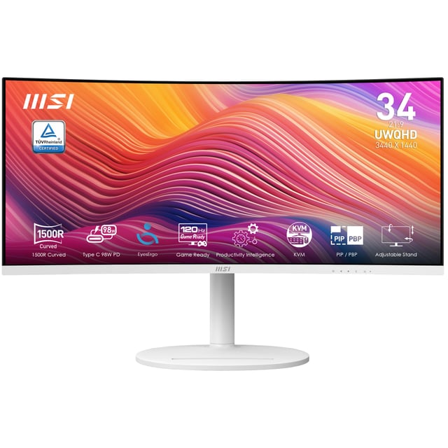 MSI Modern MD342CQPW monitor 34"