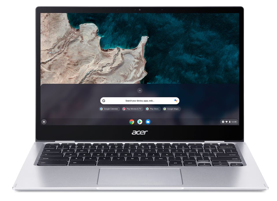 Acer Chromebook CP513-1HL-S1YN Snapdragon 7c 33,8 cm (13.3") Touchscreen Full HD 8 GB LPDDR4x-SDRAM 128 GB eMMC Wi-Fi 5 (802.11ac) ChromeOS voor ondernemingen Zilver