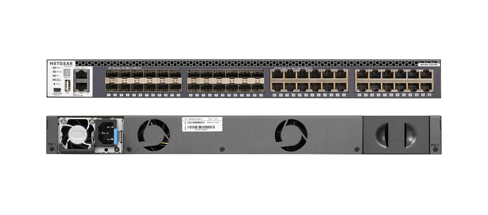 NETGEAR M4300-24X24F/US/EMEA Managed 10G Ethernet (100/1000/10000) 1U Grijs