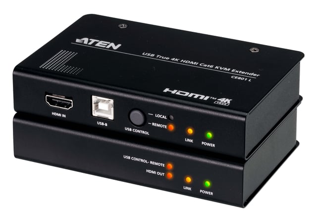 ATEN USB True 4K HDMI Cat 6 KVM verlenger (4K @ 70 m)