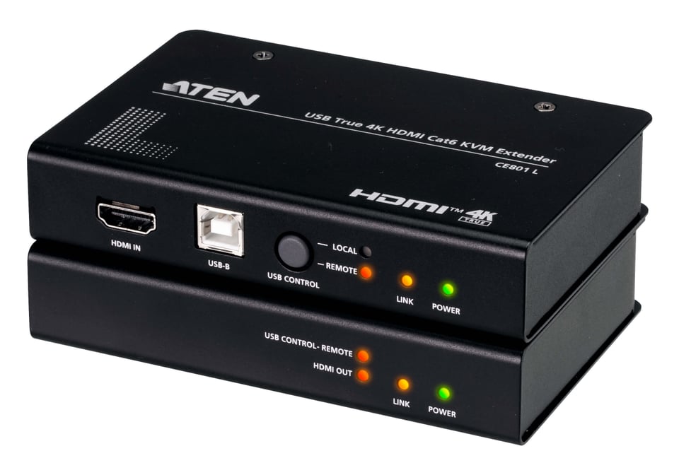 ATEN USB True 4K HDMI Cat 6 KVM verlenger (4K @ 70 m)