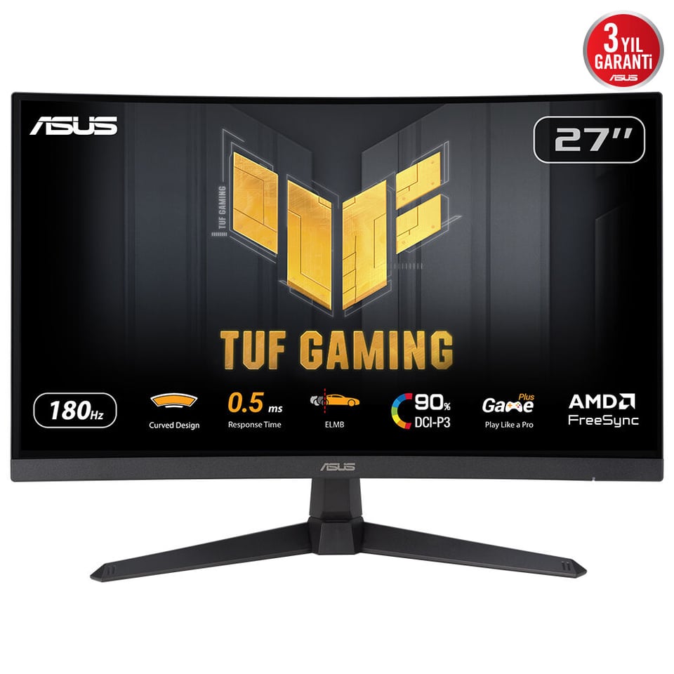 ASUS TUF Gaming VG27WQ3B computer monitor 68,6 cm (27") 2560 x 1440 Pixels Quad HD LCD Zwart