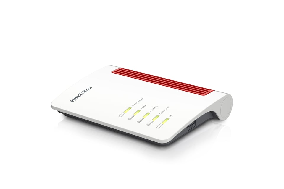 Box 4050 draadloze router Gigabit Ethernet Dual-band (2.4 GHz / 5 GHz) Wit, Rood