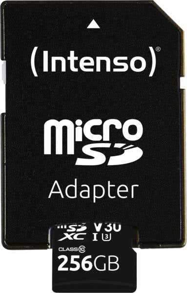 Intenso 3433492 flashgeheugen 256 GB MicroSDXC UHS-I Klasse 10