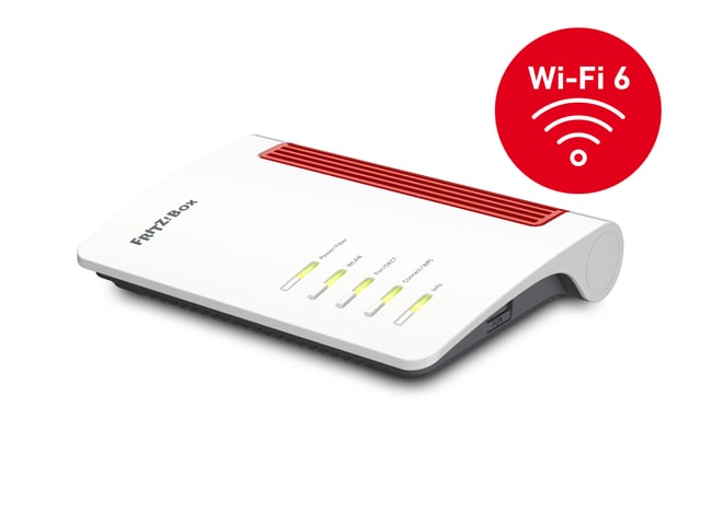 Box FRITZ! 5530 Fiber Edition Internation draadloze router 2.5 Gigabit Ethernet Dual-band (2.4 GHz / 5 GHz) Wit
