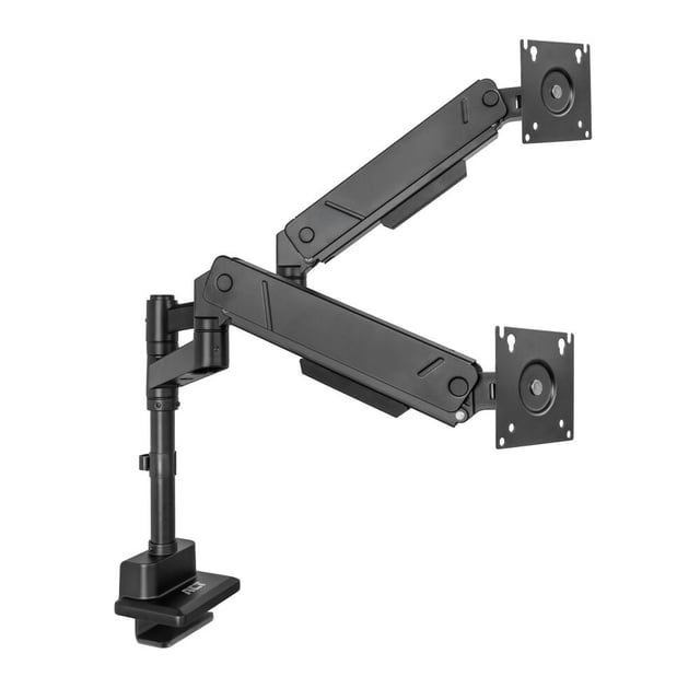 ACT Monitorarm 34" office solid pro, gasveer, paalbevestiging, 2 schermen