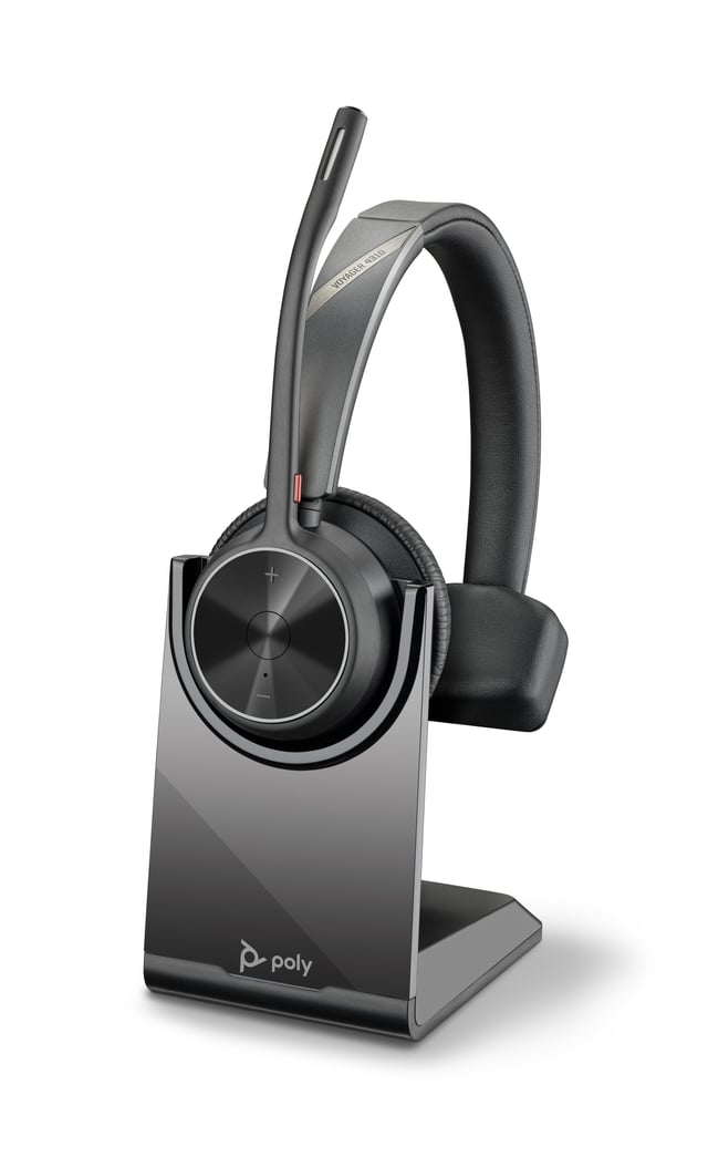 HP Poly Voyager 4310 USB-C Headset + BT700 dongle + oplaadstatief