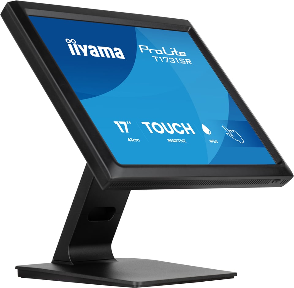 iiyama ProLite T1731SR-B2S computer monitor 43,2 cm (17") 1280 x 1024 Pixels SXGA LCD Touchscreen Tafel Zwart