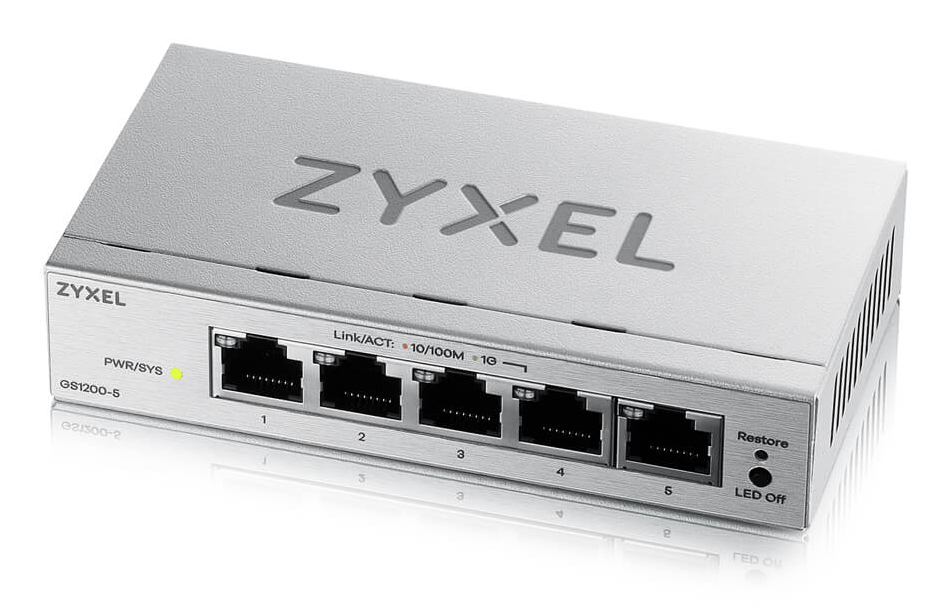 Zyxel GS1200-5V3 netwerk-switch