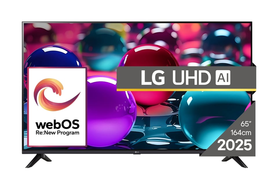 LG UHD AI 65UA73003LA tv 165,1 cm (65") 4K Ultra HD Smart TV Wifi Zwart