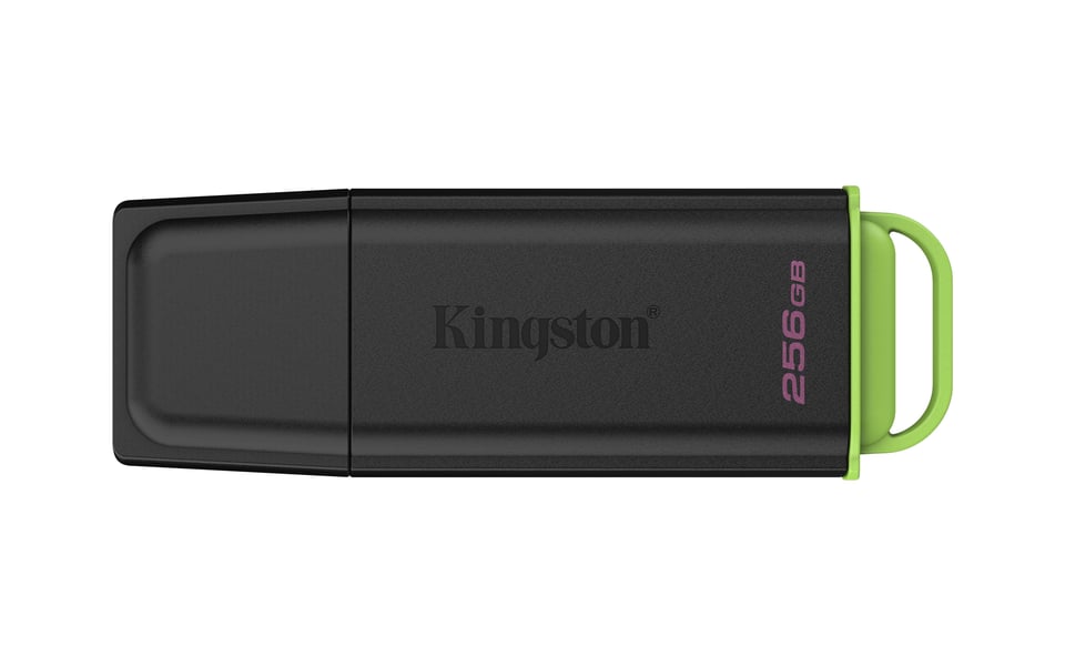 Kingston Technology DataTraveler 256GB Portable USB 3.2 Gen 1 Exodia Black/Green