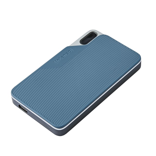 Intenso Lesen/Schreiben bis zu 500 MB/s/250GB USB Type-C 3.2 Gen 1 (3.1 Gen 1) Blauw, Grijs