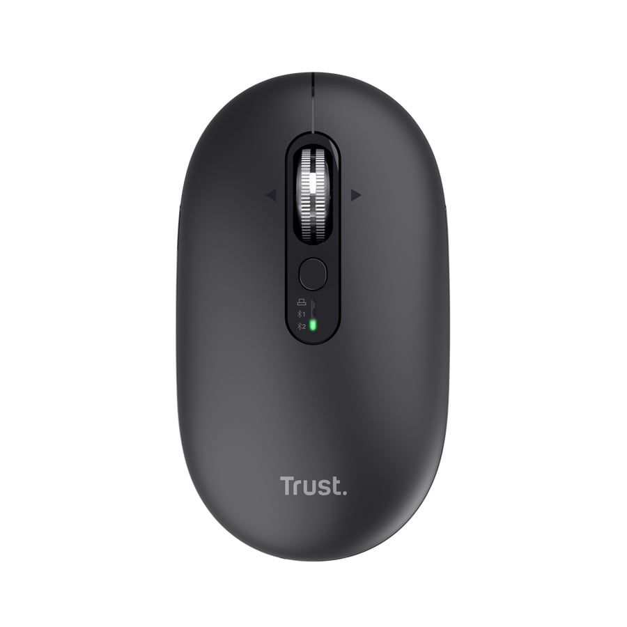 Trust Seron Slim Multi-device Muis - USB en Bluetooth muis – 7 knoppen – 3200 DPI – Zwart