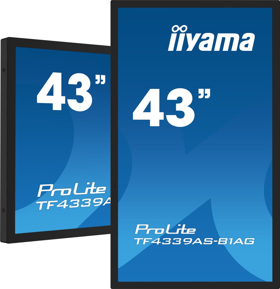 iiyama TF4339AS-B1AG computer monitor 108 cm (42.5") 3840 x 2160 Pixels 4K Ultra HD LED Touchscreen Zwart