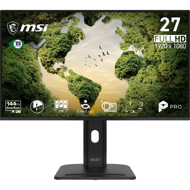 MSI Pro MP275PGN E14 computer monitor 68,6 cm (27") 1920 x 1080 Pixels Full HD LCD Zwart
