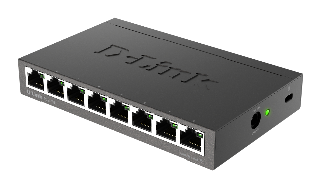 D-Link DGS-108 netwerk-switch