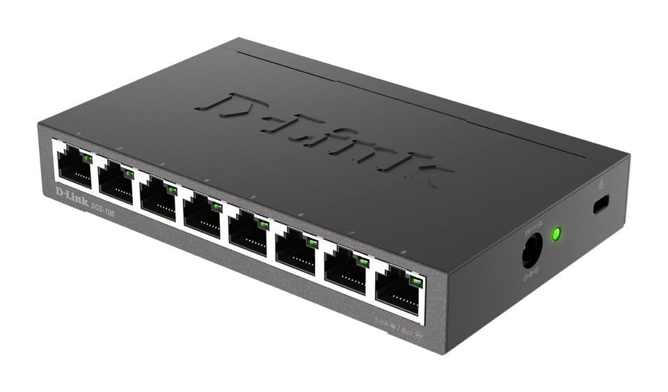 D-Link DGS-108 netwerk-switch