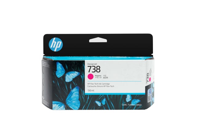 HP 738 130 ml magenta inktcartridge voor DesignJet