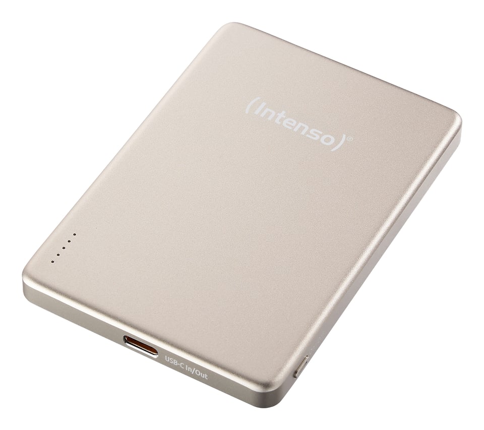 Intenso MW5000 Lithium-Polymeer (LiPo) 5000 mAh Draadloos opladen Champagne