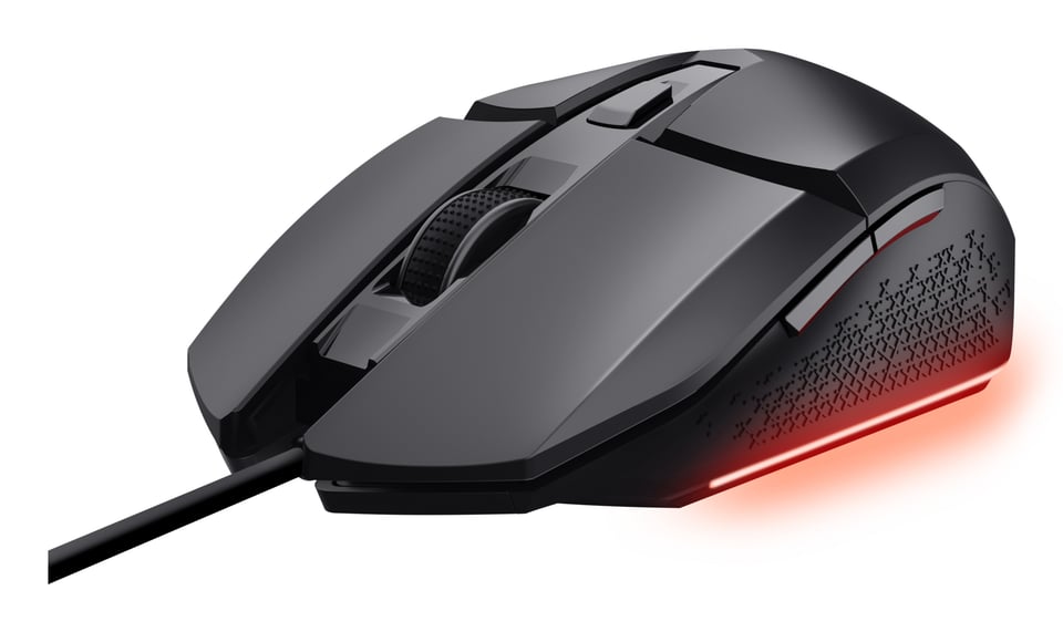 Trust GXT 109 Felox Gaming Muis - Verlichte gamingmuis – 6 programmeerbare knoppen – 6400 DPI – Zwart