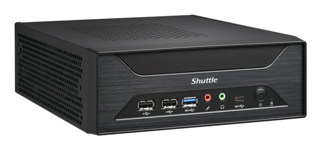 Shuttle XPC slim Barebone XH810 - S1851, Intel H810, 1xDP, 2xHDMI, 3x COM (RS232) , 2x Intel LAN,2x2.5", 8x USB, 3x M.2, 24/7 permanent gebruik