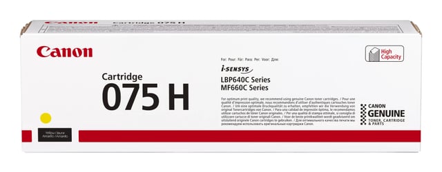 Canon 075 H tonercartridge 1 stuk(s) Origineel Geel