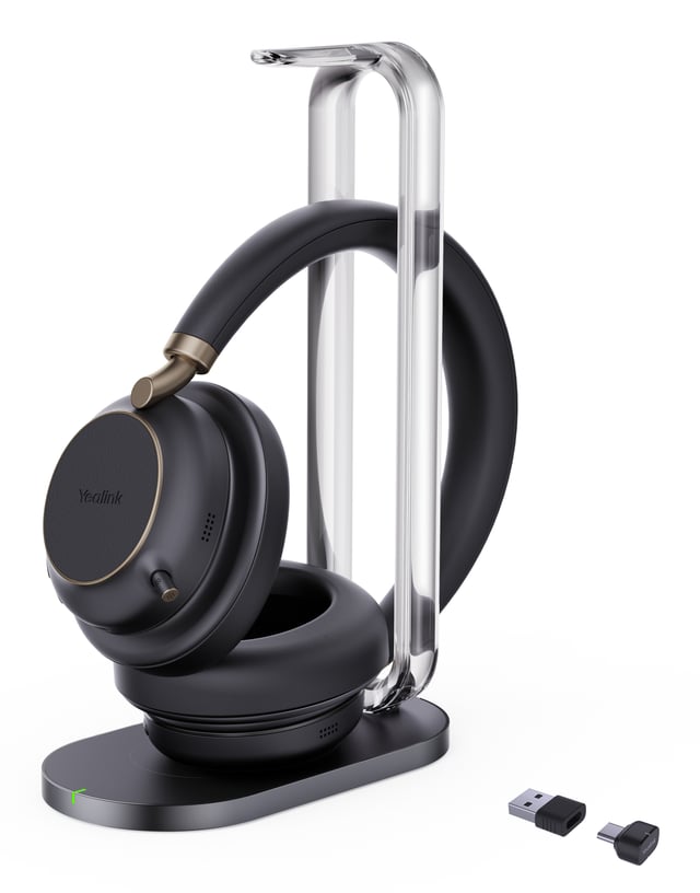 Yealink BH76 Plus met Oplaadstandaard Teams Zwart USB-C/A Headset