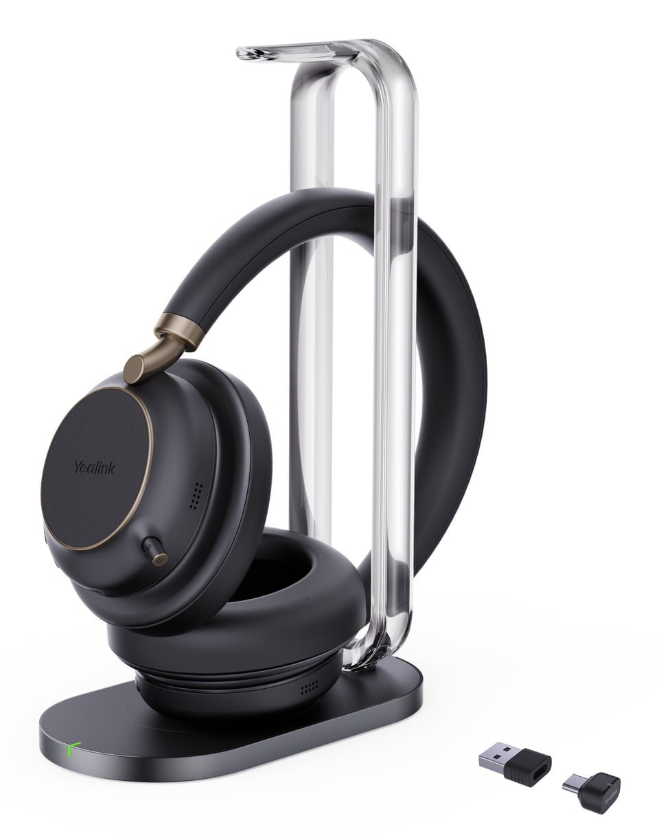 Yealink BH76 Plus met Oplaadstandaard Teams Zwart USB-C/A Headset