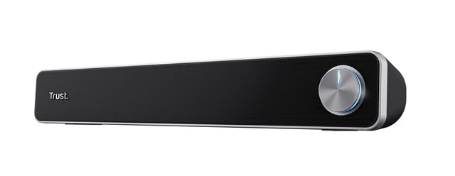 Trust Arys Soundbar - USB soundbar – 2.0 kanaal – Volumeknop voorzijde – Zwart