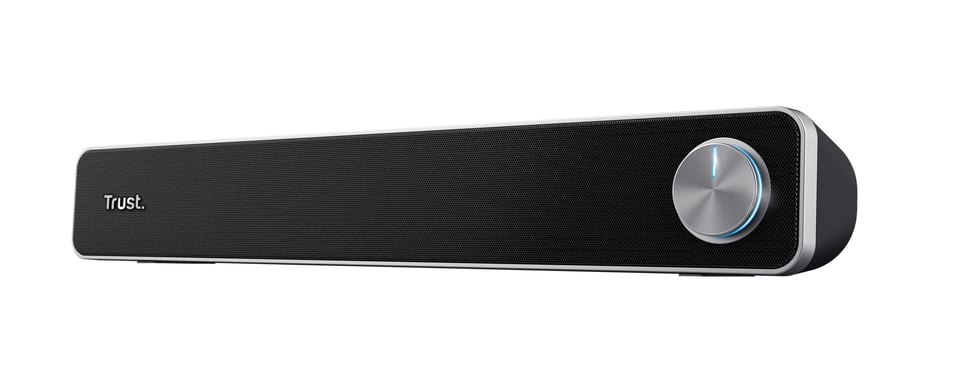 Trust Arys Soundbar - USB soundbar – 2.0 kanaal – Volumeknop voorzijde – Zwart