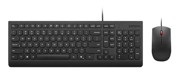 Lenovo 4X31R64403 toetsenbord Inclusief muis Thuis/Werk USB Belgisch, Frans Zwart