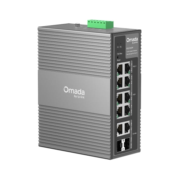 TP-Link Omada IES210GPP netwerk-switch Managed Gigabit Ethernet (10/100/1000) Power over Ethernet (PoE) DIN-rail Grijs