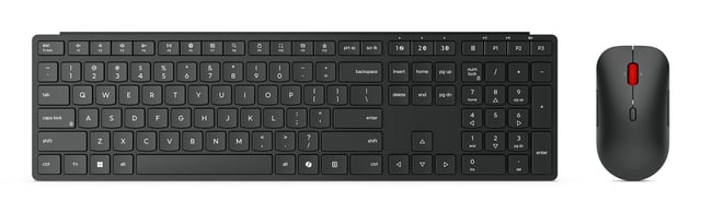 Lenovo 4X31S04843 toetsenbord Inclusief muis Kantoor RF-draadloos + Bluetooth Frans, Duits Zwart