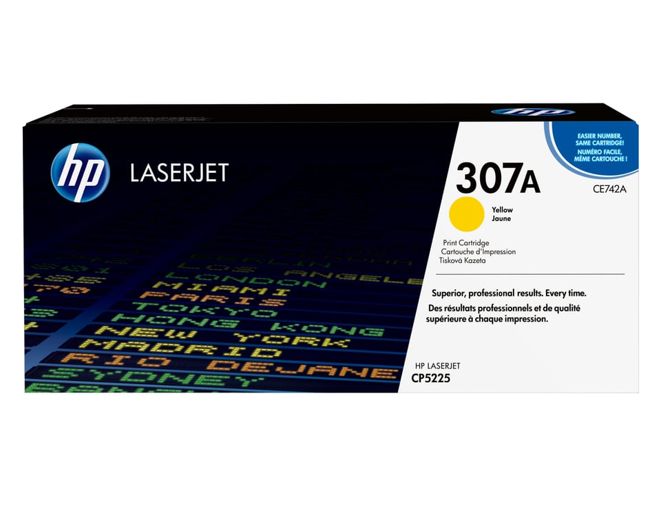 HP 307A originele gele LaserJet tonercartridge