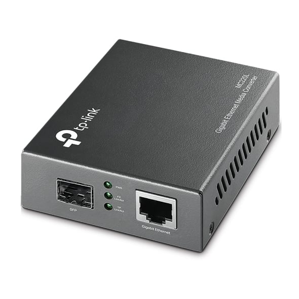 TP-Link Omada MC220L netwerk media converter 1000 Mbit/s Multimode, Single-mode Zwart