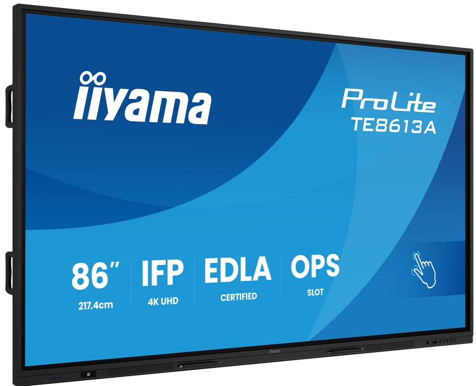 iiyama TE8613A-B2AG beeldkrant Kiosk-ontwerp 2,17 m (85.6") Wifi 500 cd/m² 4K Ultra HD Zwart Touchscreen Type processor Android 24/7