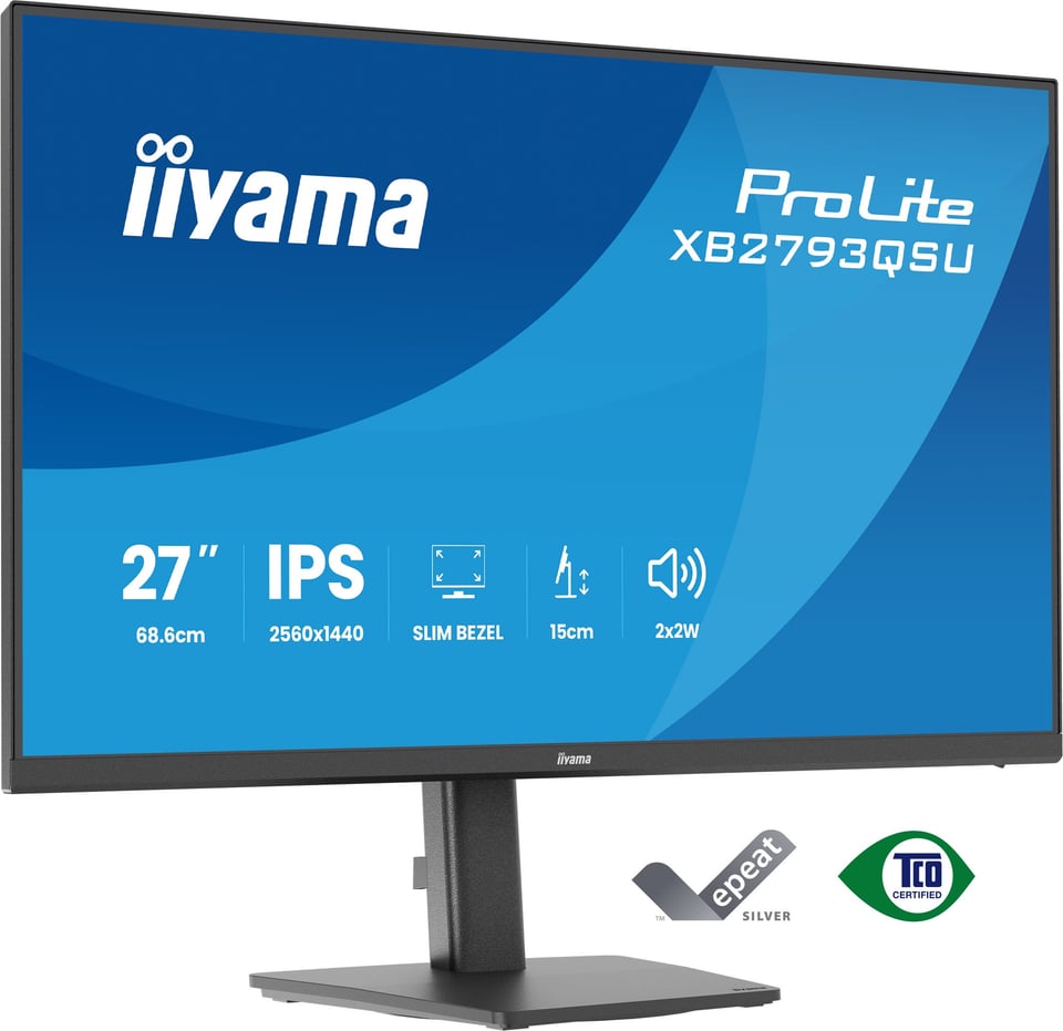 iiyama ProLite XB2793QSU-B1 computer monitor 68,6 cm (27") 2560 x 1440 Pixels Quad HD LED Zwart
