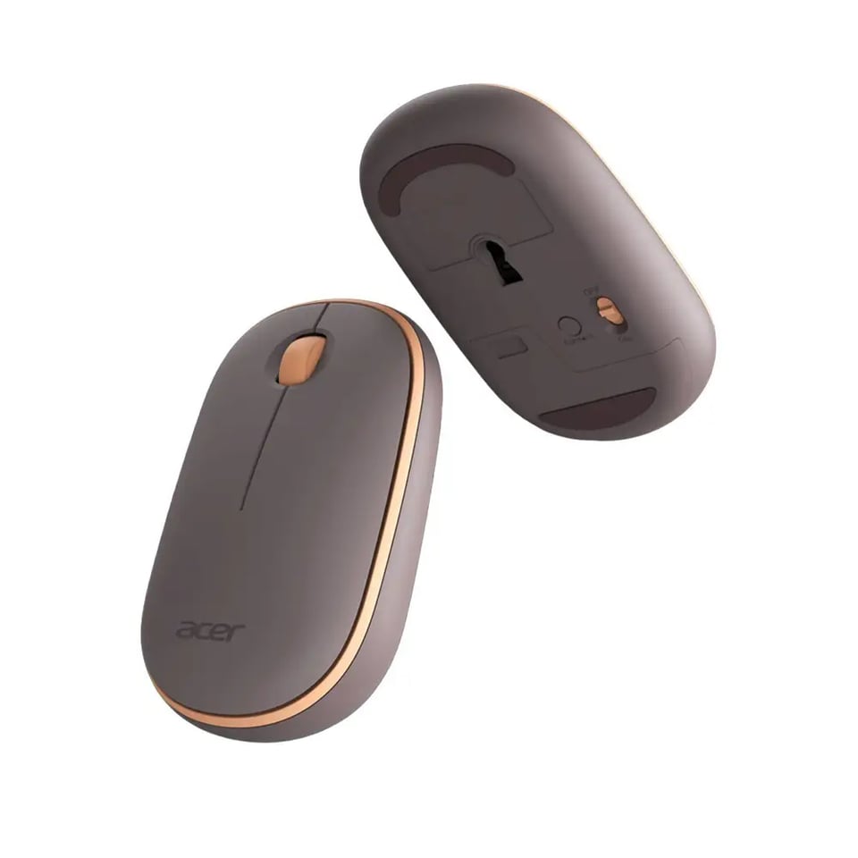 Acer Wireless Bubble Mouse - AMR100 Peach (Retail pack) muis Universeel Ambidextrous RF Draadloos Optisch 1600 DPI