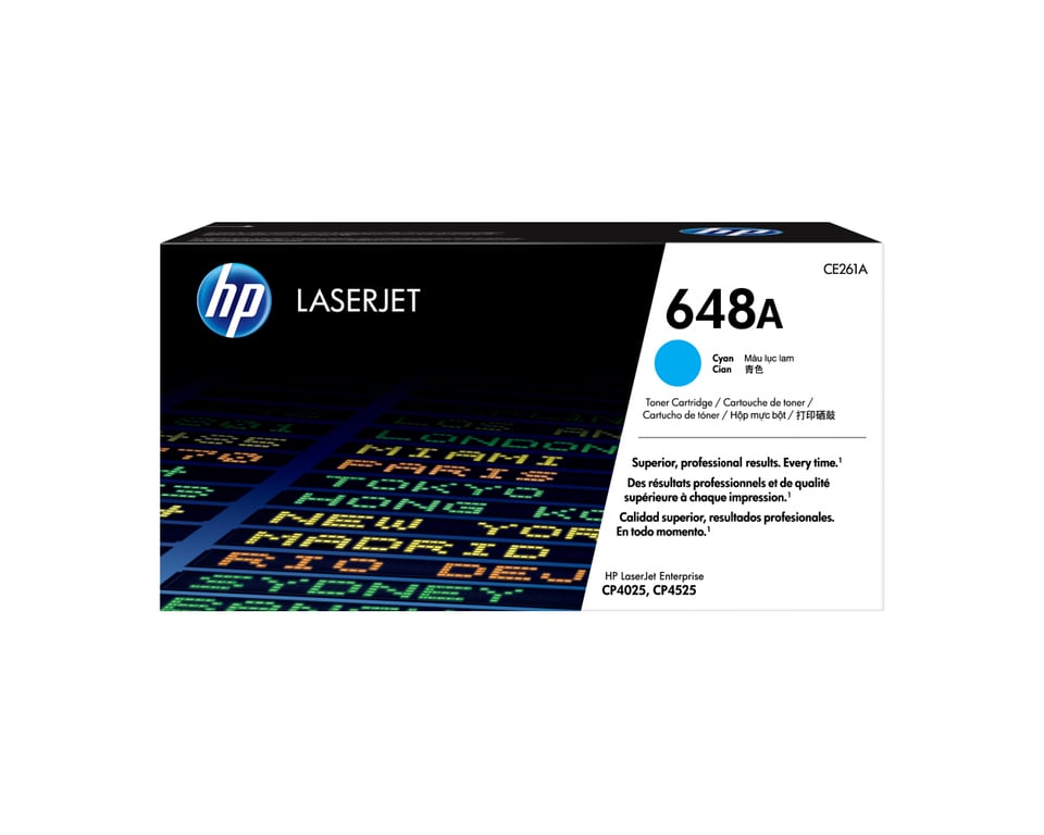 HP 648A originele cyaan LaserJet tonercartridge