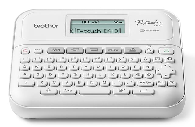 Brother PT-D410VP labelprinter ZINK (Zero-Ink) 180 x 180 DPI Bedraad TZe QWERTY