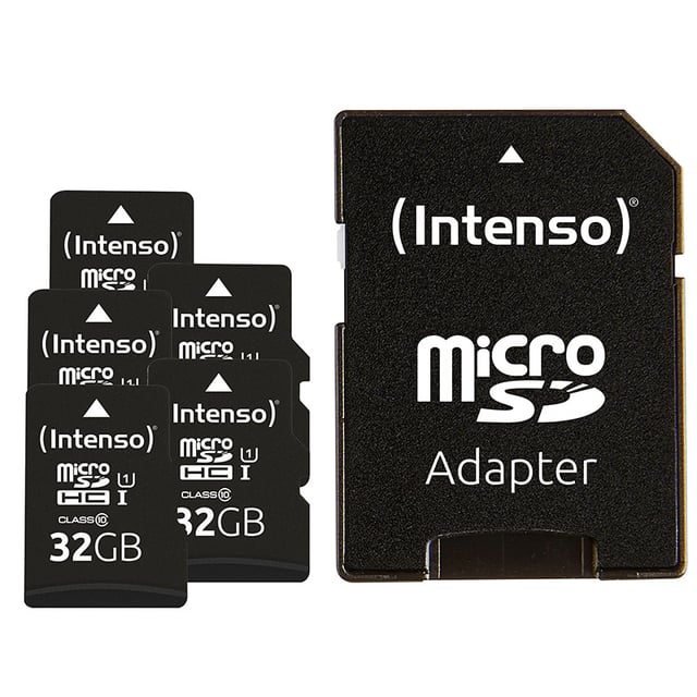 Intenso MicroSD-kaart UHS-I Premium Multipack geheugenkaart